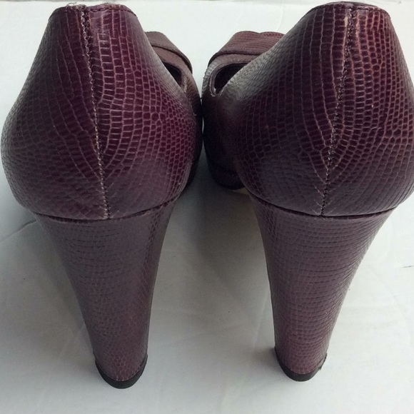 Steven Madden Ladies Mauve Snakeskin Heels Sz 8.5 - Picture 4 of 8